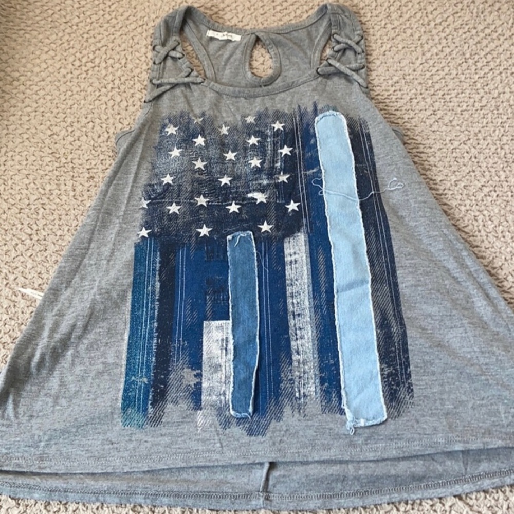 Maurices strappy American Flag Tank